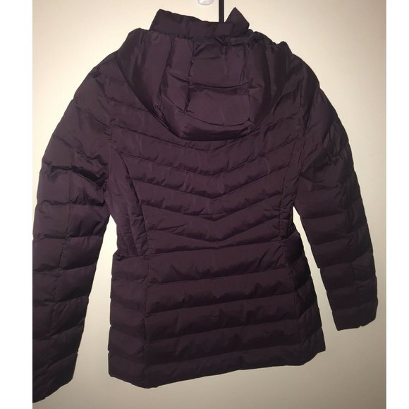 32 Degrees Heat Hooded Puffer Jacket Acai Berry NWT - Picture 3 of 7